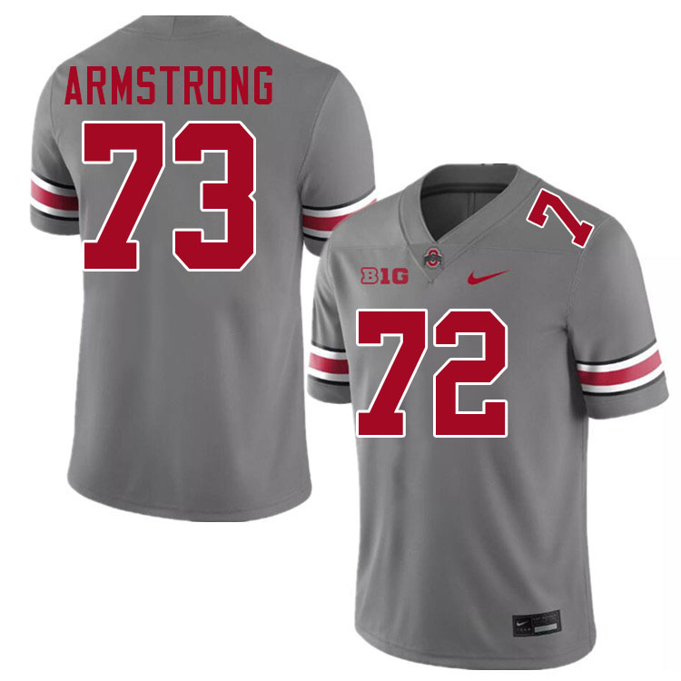 Men #73 Devontae Armstrong Ohio State Buckeyes College Football Jerseys Stitched-Grey